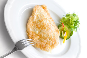 chop on the plate