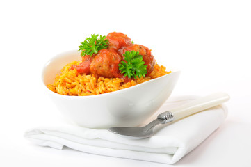 Meatballs and Tomato Sauce