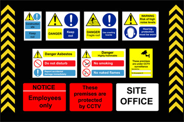 Construction Signs building site