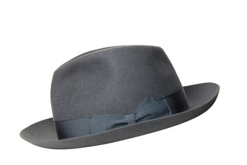 retro black hat isolated on white