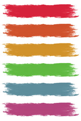 Obraz premium Dried Paintbrush Strokes