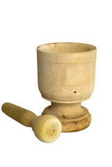 Mortar and pestle  isolated