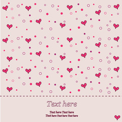 Background with hearts