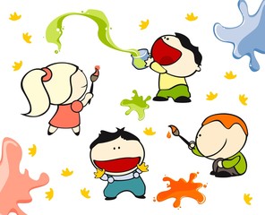 funny kids #10 - painting