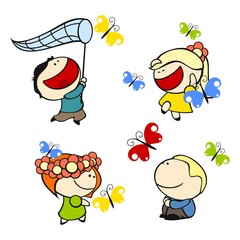 funny kids #9 - butterflies