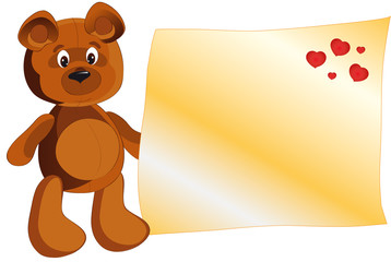 Miś z kartką - Walentynki © exis