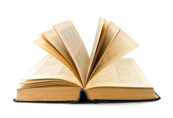 book on white background