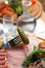 Snack on table