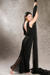 Naklejka premium Woman in evening dress