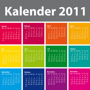 Kalender 2011 deutsch