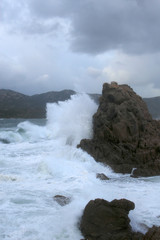Obraz premium Tempête en Corse du sud