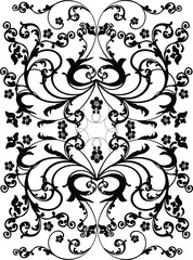 plant curles silhouettes isolated on white