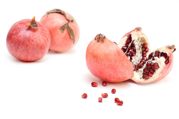 Pomegranate isolated