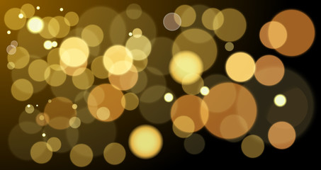 vector abstract background of gold lights