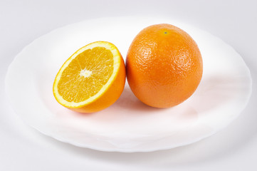 One and a half orange
