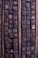 Neatly arranged Chinese letter cases