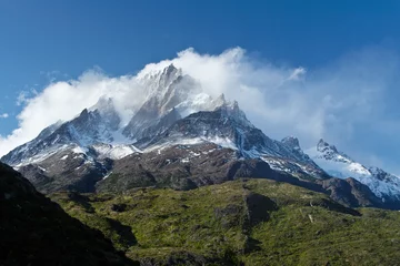 Deurstickers Cuernos del Paine Hoorns van Paine, Torres del Paine NP, Chili, Zuid-Amerika