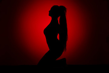 Fototapeta premium Schattenbild