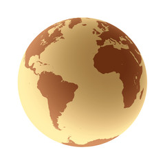 World Globe brown