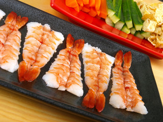Japanese Sushi. Prawns