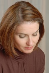 Young woman with brown hair