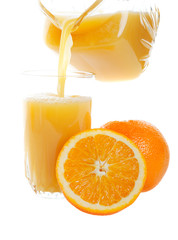 Pouring Orange Juice