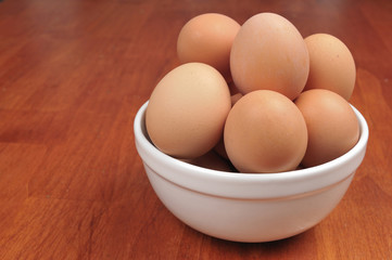 Brown Eggs in a bowl