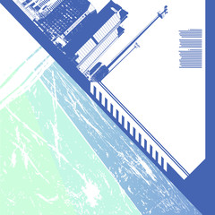 abstract city vector