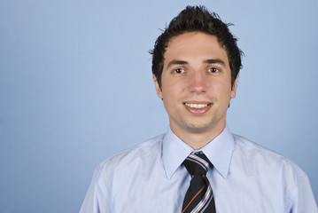 Smiling young businessman