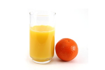 Glass of OJ with Fruit