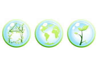 Vector illustration of ecology green concept