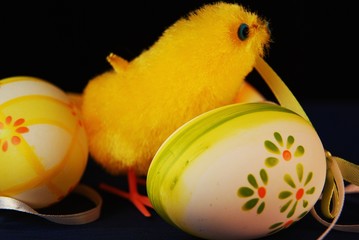 Easter eggs with chicken © AS