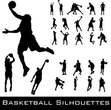 Basketball Silhouetten