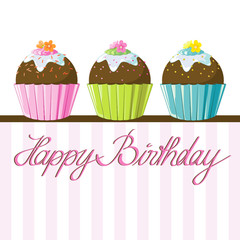 Happy Birthday-Muffins