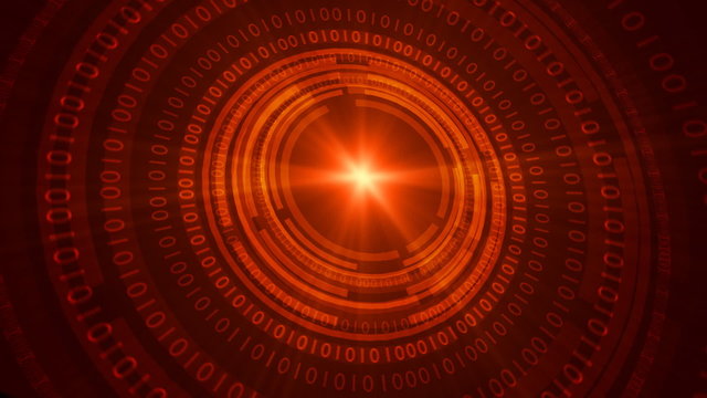 Modern red background with numbers, vj.