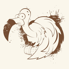 geier vintage cartoon vogel raubvogel