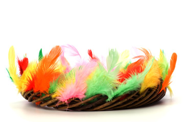 easter decor isolated on white background