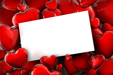 carte &agrave; coeurs