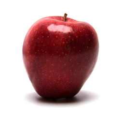 red apple isolated on white background