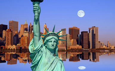 Fototapeta premium Manhattan skylines