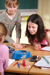 Fototapeta premium Spass in der Schule