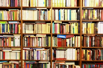 Foto op Canvas Bibliotheek, boekenkast, boekhandel, boekhandel, Spanje © PANORAMO