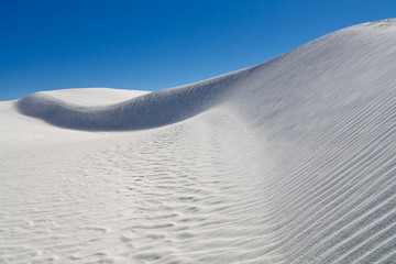 Fototapeta na wymiar Sand Dune at White Sands National Monument, New Mexico