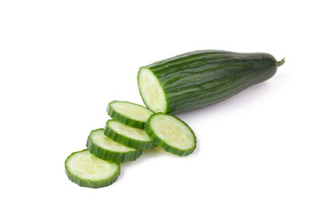 sliced cucumber