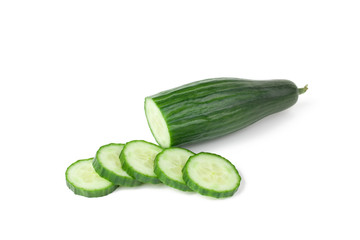 sliced cucumber