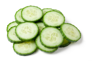 sliced cucumber