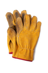 used leather workgloves