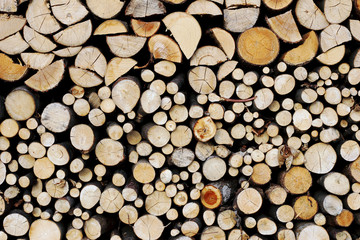 wood stacked stocking