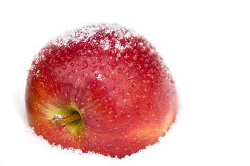 Apfel im Schnee