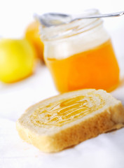 Toast with honey